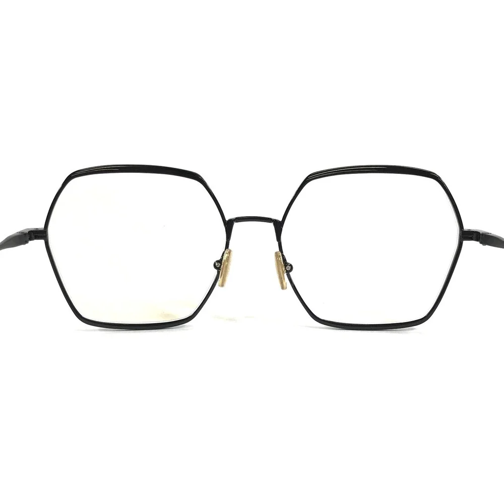 Tom Ford Eyeglasses Frames TF6050-B 001 Black Hexagonal Full Rim 56-17-140